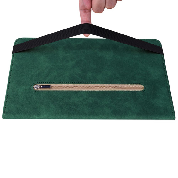 Θήκη για Lenovo Tab P11 Gen 2, Wallet Pen Slot, πράσινη