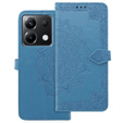 Θήκη με πτερύγιο για Xiaomi Poco X6 5G, Mandala, μπλε