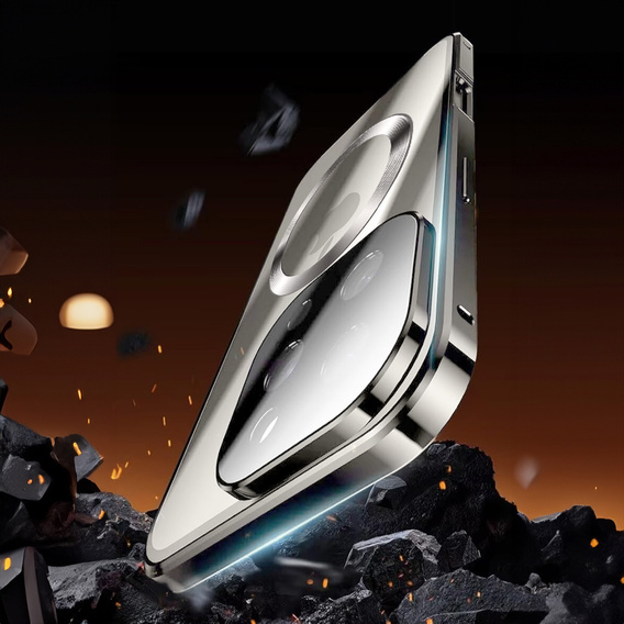 Μαγνητική θήκη MagSafe Dual Glass για iPhone 16 Pro, τιτάνιο