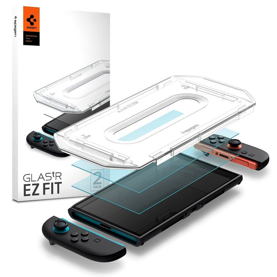 Spigen Glas.tR EZ Fit Tempered Glass 2-Pack για Nintendo Switch 2 – Διάφανο