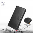 Θήκη με πτερύγιο για Infinix Hot 30, Crazy Horse Wallet, μαύρη