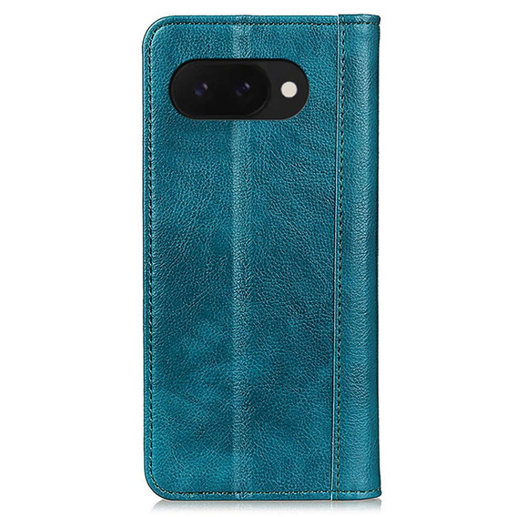 θήκη με πτερύγιο για Google Pixel 9A, Split Leather, πράσινη
