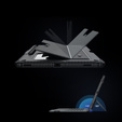 Θήκη + πληκτρολόγιο Galaxy Tab S8+ / Tab S7 +/ Tab S7 FE, NILLKIN Bumper Pen Slot, μαύρη