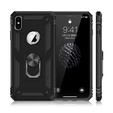 θωρακισμένη θήκη για iPhone XR, Nox Case Ring, μαύρη