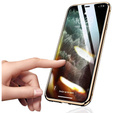 θήκη για το iPhone 12, Magnetic Dual Glass, χρυσή