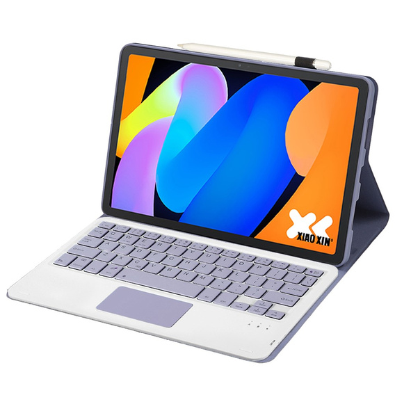 Θήκη πληκτρολογίου Touchpad Bluetooth για Lenovo Idea Tab 11" 2025 TB336FU TB336ZU, μοβ