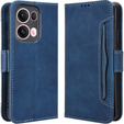 Θήκη με πτερύγιο για Oppo Reno 13 Pro, Card Slot, σκούρο μπλε