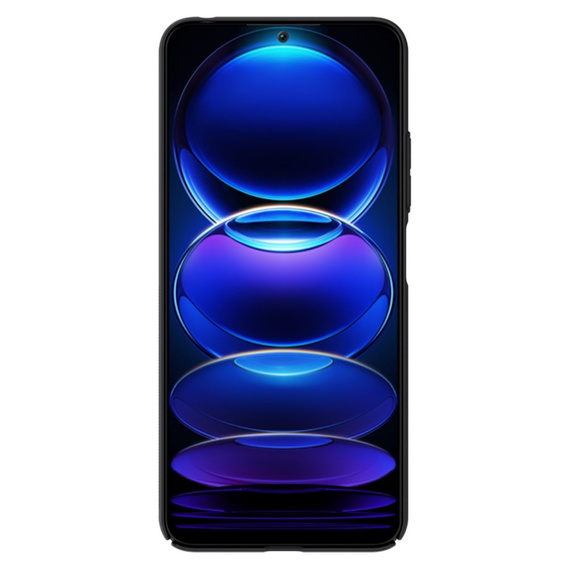 NILLKIN θήκη για Xiaomi Redmi Note 12 5G / POCO X5 5G, θήκη Super Frosted Shield, μαύρη