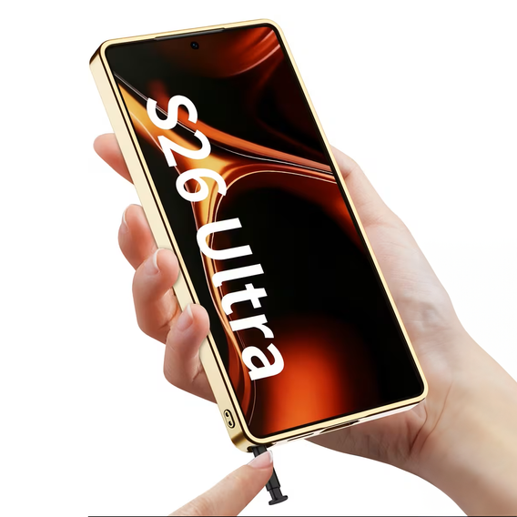 Θήκη Electro Frame Leather με βάση για Samsung Galaxy S26 Ultra