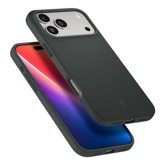 Θήκη Spigen για iPhone 17 Pro, σιλικόνη MagSafe, πράσινο της αβύσσου