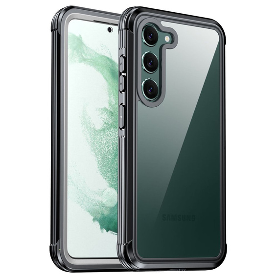 Θήκη για Samsung Galaxy S22, Shockproof, με μεμβράνη, μαύρη
