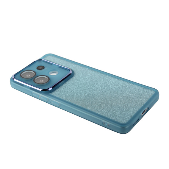Θήκη για Xiaomi Redmi Note 13 5G, Glittery Powder, μπλε + 9H tempered glass