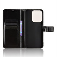 Θήκη με πτερύγιο για Xiaomi Redmi 15C 4G/LTE, Crazy Horse Wallet, μαύρη