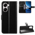 Θήκη με πτερύγιο για Xiaomi Poco X7 Pro 5G, Crazy Horse Wallet, μαύρη