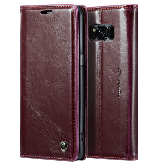 θήκη CASEME για Samsung Galaxy S8, Waxy Textured, κόκκινη