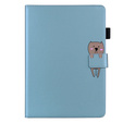θήκη για iPad 10.2" 2021/2020/2019 (9/8/7 gen.), με πτερύγιο, animal, μπλε