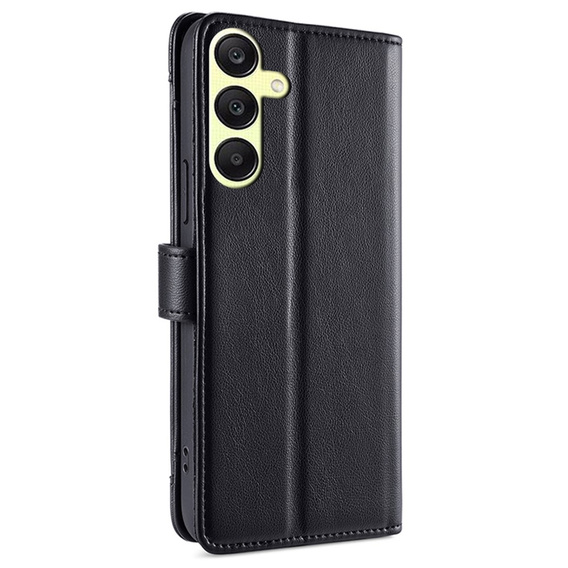 Θήκη με πτερύγιο για Samsung Galaxy A25 5G, Wallet Zipper Pocket, μαύρη