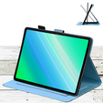 θήκη για iPad 10.2" 2021/2020/2019 (9/8/7 gen.), με πτερύγιο, animal, μπλε