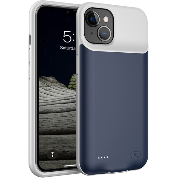 Θήκη μπαταρίας 6500mAh για iPhone 13, μπλε
