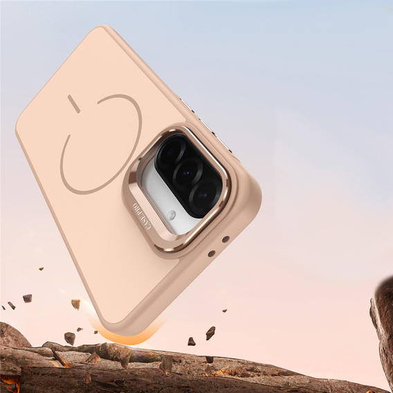 Θήκη Skin-touch με βάση MagSafe για Samsung Galaxy A57 5G, χρυσό της ερήμου