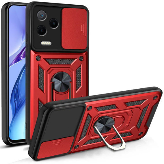 Θήκη για Infinix Note 12 2023, CamShield Slide, κόκκινο