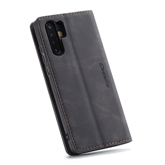 θήκη CASEME για Huawei P30 Pro, Leather Wallet Case, μαύρη
