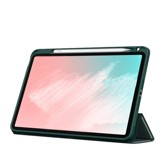 Θήκη για iPad Air 4 2020 / Air 5 2022 10.9", Smartcase με χώρο για γραφίδα, πράσινη