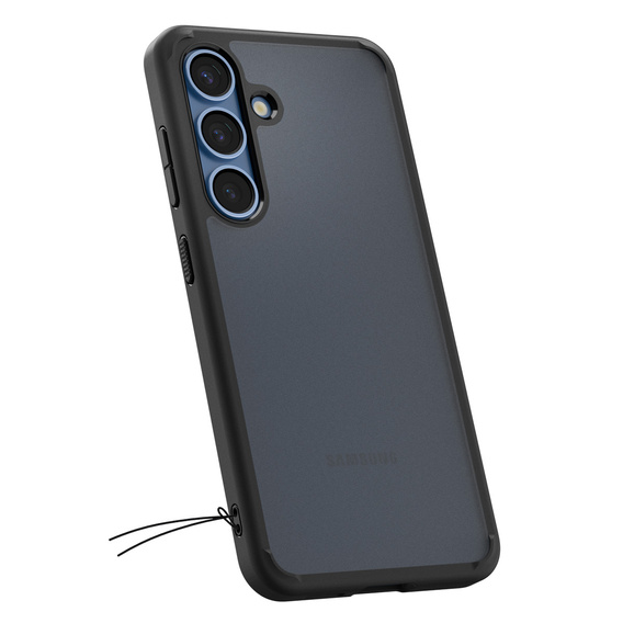 θήκη Spigen για Samsung Galaxy S25, Ultra Hybrid, μαύρο / ματ + μετριασμένο γυαλί 9H