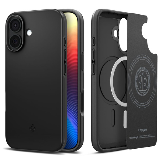 Θήκη Spigen για iPhone 17, Thin Fit Mag MagSafe, Μαύρο