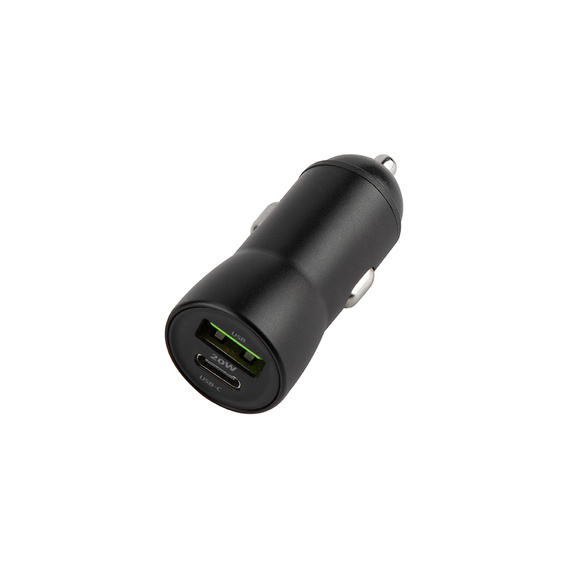 Maxlife φορτιστής αυτοκινήτου PD/QC 20W με καλώδιο USB-C – USB-C 60W για smartphone, tablet, συσκευές πλοήγησης και άλλες συσκευές με USB/USB-C
