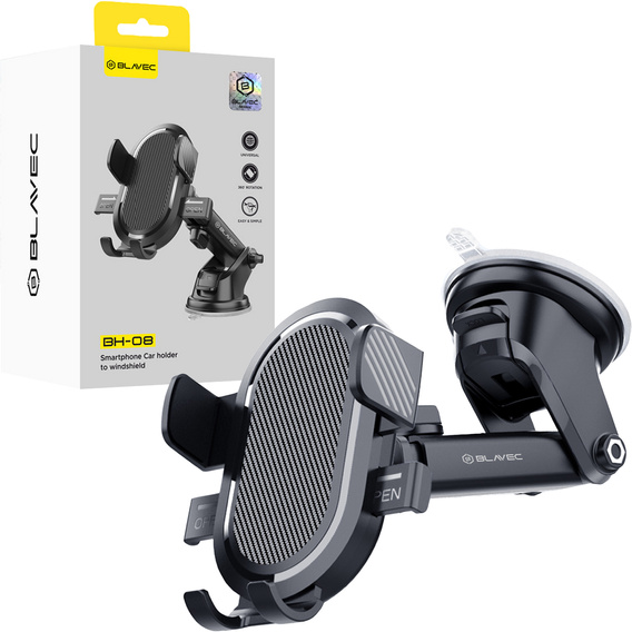 Βάση για παρμπρίζ αυτοκινήτου με ρύθμιση και αυτόματη σύσφιξη για smartphones πλάτους από 6 έως 8,5 cm