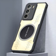 Θήκη για Realme 14X / Realme C75, με μαγνητική πλάκα, διαφανής / μαύρη