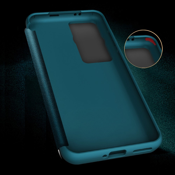 Η αναδιπλούμενη θήκη για το Huawei P60 Pro, Side View, μπλε