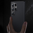 θήκη BENKS Kevlar για Samsung Galaxy S24 Ultra, για MagSafe, Carbon Fiber, μαύρη