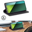 Θήκη με πτερύγιο για Xiaomi Redmi Note 13 Pro 4G / Xiaomi Redmi Note 14S / Xiaomi Poco M6 Pro 4G, Carbon LC.IMEEKE, μαύρη