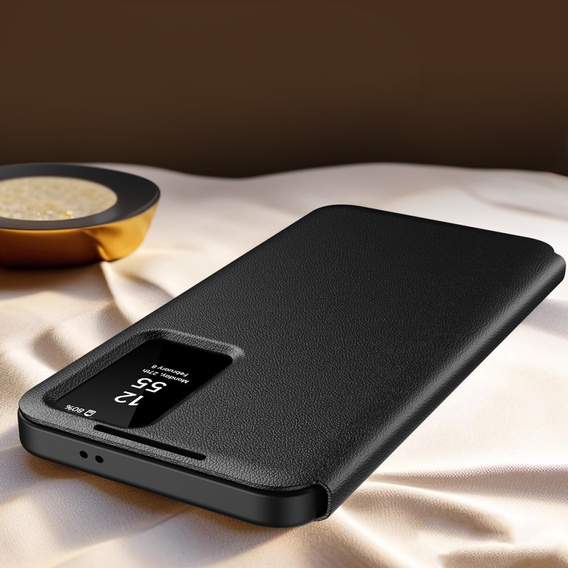 Αναδιπλούμενη θήκη για Samsung Galaxy S23 Ultra, Smart View Wallet, μαύρη