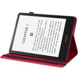 θήκη με πτερύγιο για Amazon Kindle Paperwhite 5 (2021), flower, μπλε
