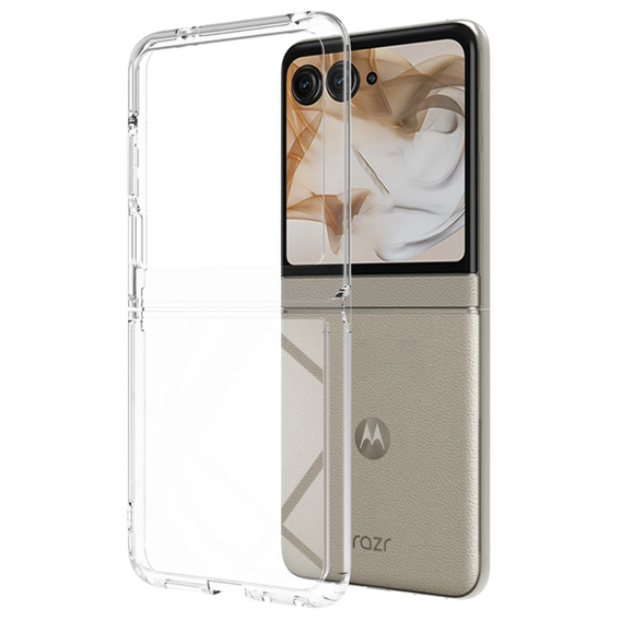 Θήκη για Motorola Razr 50 5G / Razr 60 5G, Fusion Hybrid, διαφανής