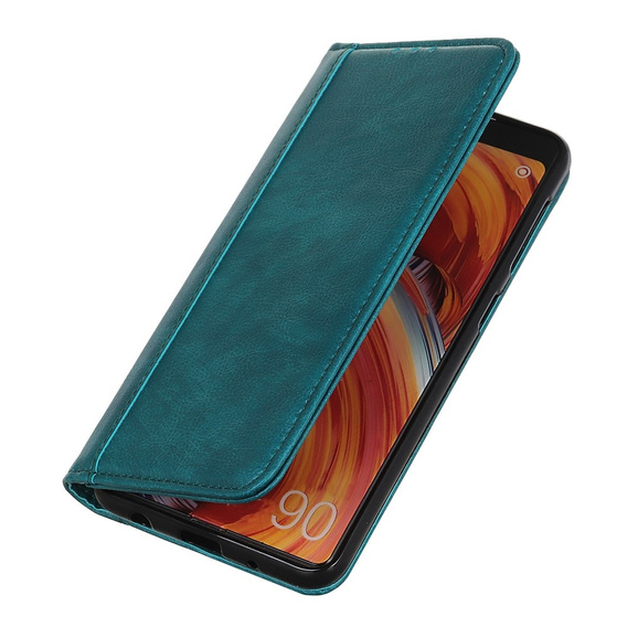 Θήκη για Motorola Moto G84 5G, Wallet Litchi Leather, πράσινη