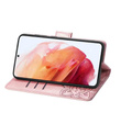 Θήκη με πτερύγιο για Oppo A80, Butterfly, ροζ rose gold