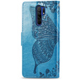 Θήκη με πτερύγιο για Xiaomi Redmi 9, Butterfly, μπλε