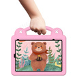 Παιδική θήκη για iPad mini 8.3" 2021 (6 gen.) / iPad mini 8.3" 2024 (7 gen.), Cute Patterns, με βάση, ροζ