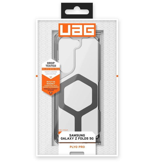Urban Armor Gear Θήκη για Galaxy Z Fold 5 5G, Plyo MagSafe, διαφανής / γκρι