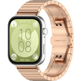 Ατσάλινο βραχιόλι για Huawei Watch Fit 4 / 4 Pro / 3, Ροζ