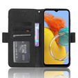 Θήκη με πτερύγιο για Samsung Galaxy M34, Card Slot, μαύρη