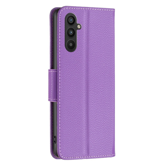 Θήκη με πτερύγιο για Samsung Galaxy A34 5G, Wallet Litchi Magnet, μωβ