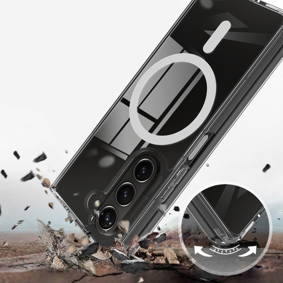 Θήκη για Samsung Galaxy Z Fold6 5G, Fusion Hybrid, για MagSafe, διαφανής