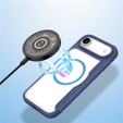 Θήκη Dux Ducis για iPhone Air, Skin X Pro, με πτερύγιο, για MagSafe, navy blue