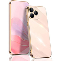 Θήκη για Realme Note 50, Glamour CamShield, ροζ rose gold