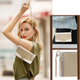 θήκη Wallet Zipper Pocket flip για το Honor Magic 6 Lite 5G, Wallet Zipper Pocket, με καθρέφτη, λευκή